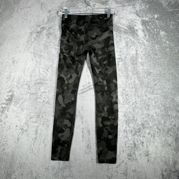 Athleta Girl Pants Girls Large Green‎ Camo Printed Chit Chat Tights Athleisure - Picture 3 of 11
